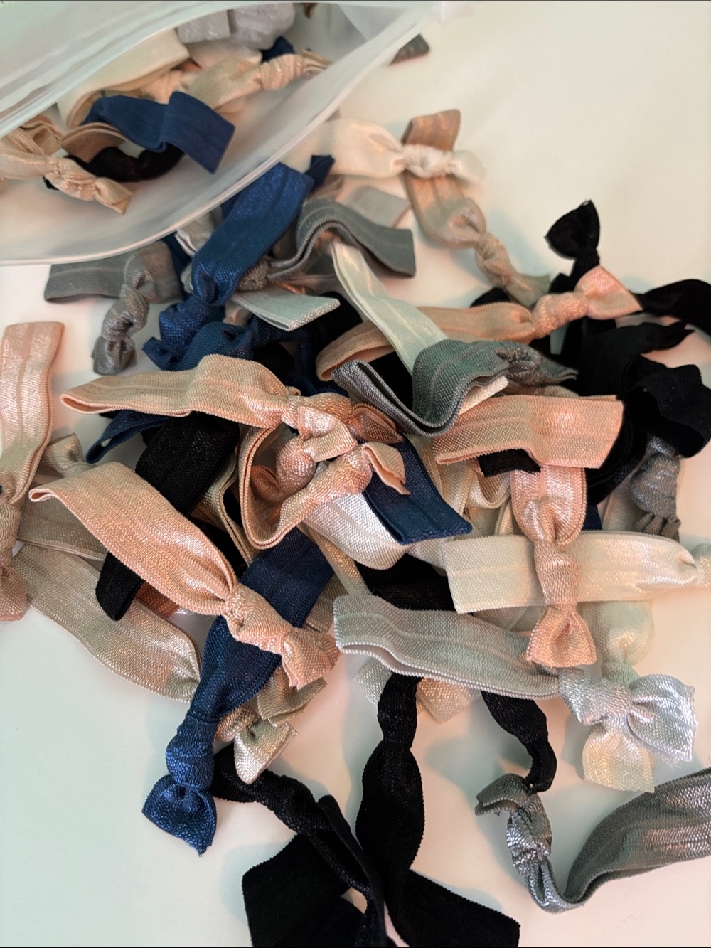 New in bag - 80 Hair ties